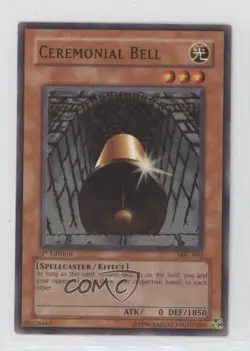 Ceremonial Bell 1st Ed. YuGiOh Magic Ruler Booster #MRL-092 2002 - Image 1