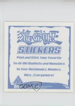 Blue-Eyes Toon Dragon Topps YuGiOh Sticker Collection #33 2002 - Image 2