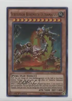 Subterror Behemoth Ultramafus 1st Ed. YuGiOh Invasion: Vengeance #INOV-EN084 - Image 1