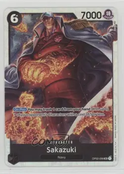 2022 One Piece Card Game: Paramount War OP02 SR Sakazuki #OP02-099 - Image 1