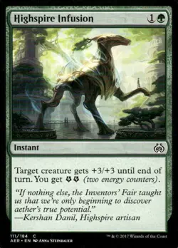 Highspire Infusion 111/184 Aether Revolt MTG Magic the Gathering card - Image 1