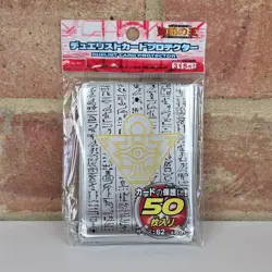 50x Silver Pyramid Card Sleeves - Yugioh Yugi Kaiba Style - 62x89mm TCG Fit New - Image 1