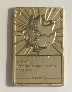 COLLECTIBLE Pokemon Togepi A23K Gold Plated Trading Card 1999 Burger King Promo - Image 2