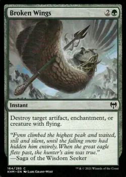 Broken Wings 164/285 Kaldheim MTG Magic the Gathering card - Image 1