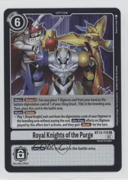 2023 Digimon Card Game - Versus Royal Knights (BT13) R of the Purge #BT13-110 - Image 1