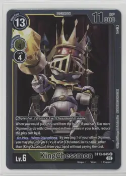 2023 Digimon Card Game - Versus Royal Knights (BT13) R KingChessmon #BT13-045 - Image 1