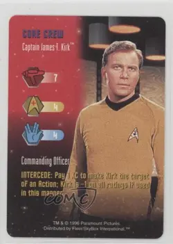 1996 Star Trek - The Card Game Core Crew Captain Kirk Captain James T Kirk - Image 1