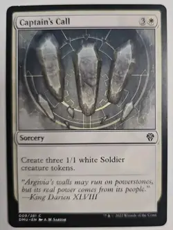 MTG Magic The Gathering Card Captain's Call Sorcery White Dominaria United 2022 - Image 1
