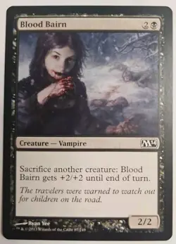 MTG Magic The Gathering Card Blood Bairn Creature Vampire Black M14 - Image 1