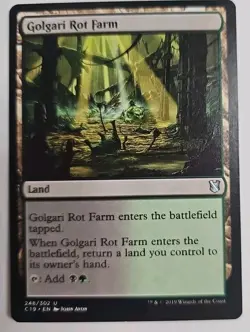 MTG Magic The Gathering Card Golgari Rot Farm Land Commander 2019 - Image 1