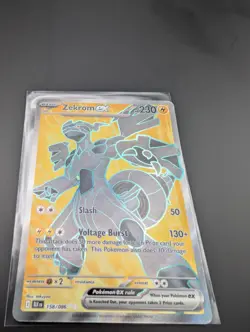 Zekrom ex Full Art 158/086 Pokemon TCG Black Bolt NM English - Image 3
