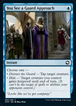 You See a Guard Approach - Light Play MTG Adventures in the Forgotten Realms - Image 1