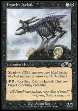 Dauthi Jackal - Light Play MTG Exodus - Image 1