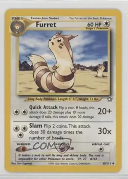 Furret Pokemon Neo Genesis #35 2000 - Image 1