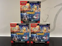 Pokemon Surging Sparks SV08 Booster Bundle TCG 6 packs New Sealed - Image 1