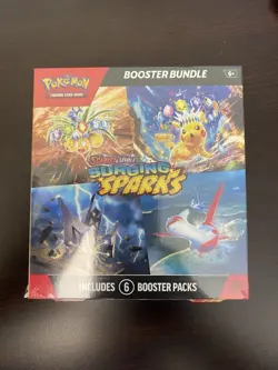 Pokemon Surging Sparks SV08 Booster Bundle TCG 6 packs New Sealed - Image 1