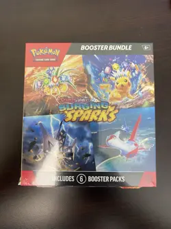 Pokemon Surging Sparks SV08 Booster Bundle TCG 6 packs New Sealed - Image 2