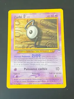 CARTE POKEMON ZARBI G 27/105 FR RARE WIZARDS NEO DESTINY - TBE - Image 1