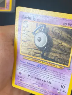 CARTE POKEMON ZARBI G 27/105 FR RARE WIZARDS NEO DESTINY - TBE - Image 2