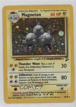 Magneton Holo Pokemon Base Set 2 #9 2000 - Image 1