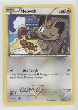 Meowth Pokemon XY Ancient Origins #61 - Image 1