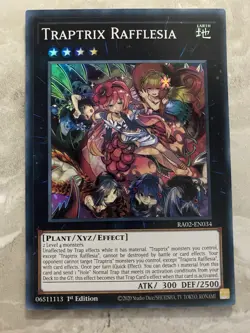 Yugioh - Traptrix Rafflesia - RA02-EN034 - Super Rare 1st Edition - Image 1