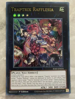 Yugioh - Traptrix Rafflesia - RA02-EN034 - Ultra Rare 1st Edition - Image 1