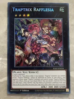 Yugioh - Traptrix Rafflesia - RA02-EN034 - Secret Rare 1st Edition - Image 1