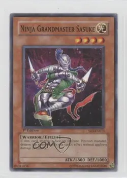 Ninja Grandmaster Sasuke 1st Ed. YuGiOh Warrior's Triumph Structure Deck 2005 - Image 1