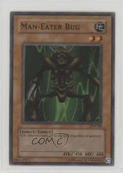 Man-Eater Bug YuGiOh Legend of Blue Eyes White Dragon #LOB-108 2002 - Image 1