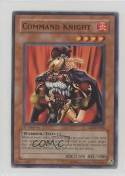 Command Knight 1st Ed. YuGiOh Warrior's Triumph Structure Deck #SD5-EN008 2005 - Image 1