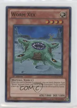 Worm Xex 1st Ed. YuGiOh Hidden Arsenal 3 #HA03-EN054 2010 - Image 1