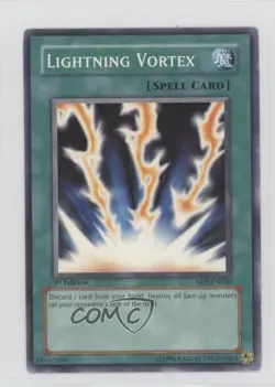 Lightning Vortex 1st Ed. YuGiOh Warrior's Triumph Structure Deck #SD5-EN030 2005 - Image 1