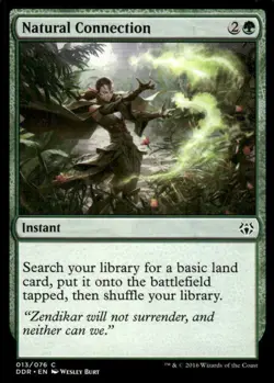 Natural Connection 013/076 Duel Decks MTG Magic the Gathering card - Image 1