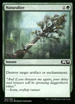 Naturalize 190/280 M19 MTG Magic the Gathering card - Image 1