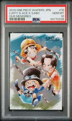 [PSA10] mc29 Psa10 One Piece Wafer Card Luffy Ace Sabo - Image 4
