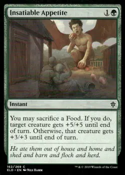 Insatiable Appetite 162/269 Throne of Eldraine MTG Magic the Gathering card - Image 1
