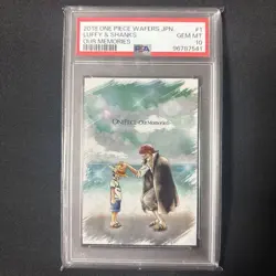[PSA10] mc29 Psa10 One Piece Wafer Card Luffy Shanks - Image 1
