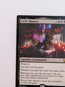 MTG - 1x Lich's Mastery - Dominaria - NM - Rare Black - Magic The Gathering #98 - Image 3