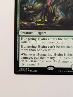 MTG - 1x Hungering Hydra - Core Set 2019 - NM - Rare - Magic The Gathering #189 - Image 5