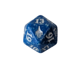 MTG TCG Spindown Life Counter M12 Magic 20 sided die Blue D20 - Image 1