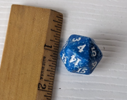 MTG TCG Spindown Life Counter M12 Magic 20 sided die Blue D20 - Image 3