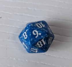 MTG TCG Spindown Life Counter M12 Magic 20 sided die Blue D20 - Image 4