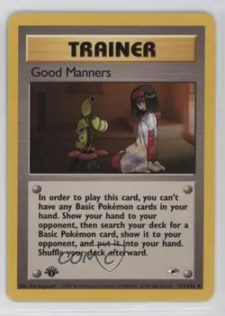 Good Manners 1st Ed. Pokemon Gym Heroes #111 2000 - Image 1