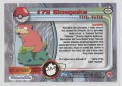 Slowpoke Topps Pokemon TV Animation Edition Series 2 #79 2000 - Image 2