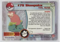 Slowpoke Topps Pokemon TV Animation Edition Series 2 #79 2000 - Image 2