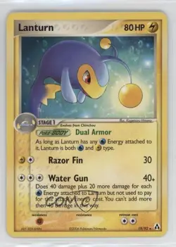 Lanturn Pokemon EX Legend Maker #19 2006 - Image 1