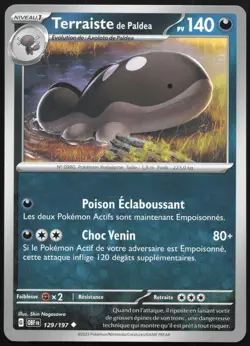 Carte Pokemon Terraiste de Paldea 129/197 Flammes Obsidiennes Francais - Image 1