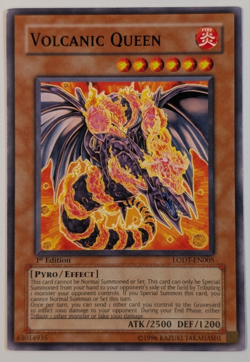 Yugioh TCG -1x Volcanic Queen - LODT-EN005 - NM/LP - 1st Edition Common - 2008 - Image 1