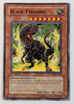 Yugioh TCG - 1x Black Tyranno - SD09-EN008 - LP - 1st Edition - Common - 2006 - Image 1